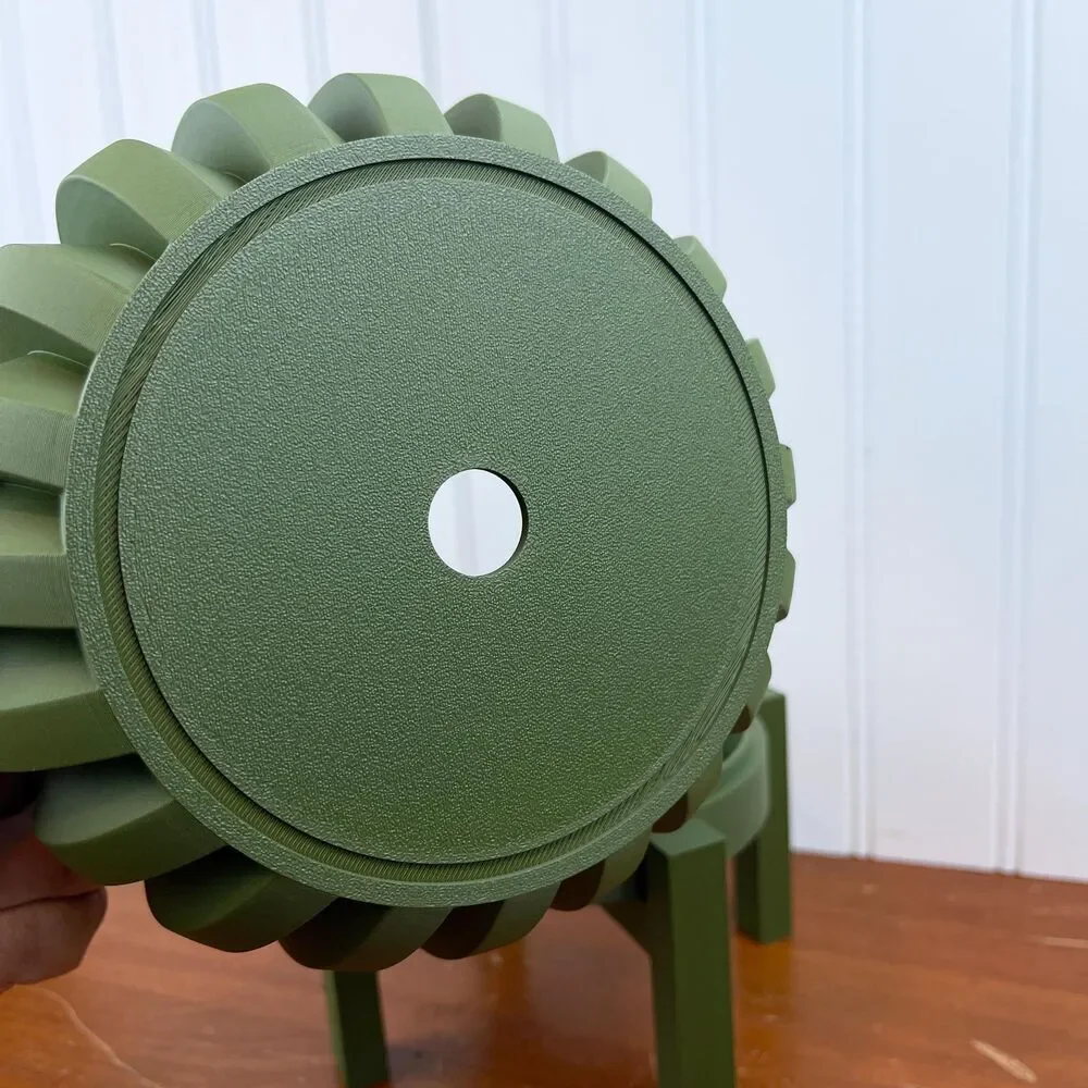 Jone Planter Pot, Indoor Planter w/ Drainage Hole and Drip Tray